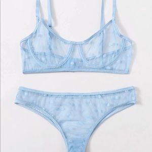 NWOT Mesh lingerie set